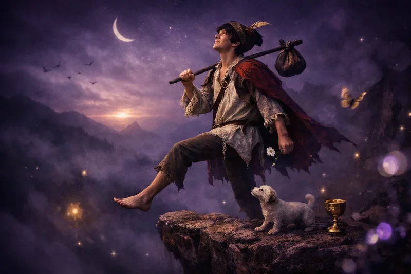 Miniatura artykułu: Głupiec w Tarocie - Odwaga czy lekkomyślność? Głęboka analiza