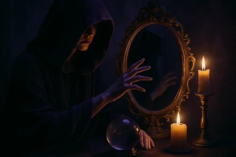 Miniatura artykułu: Kaptromancja - Przepowiednie z lustrzanych odbić