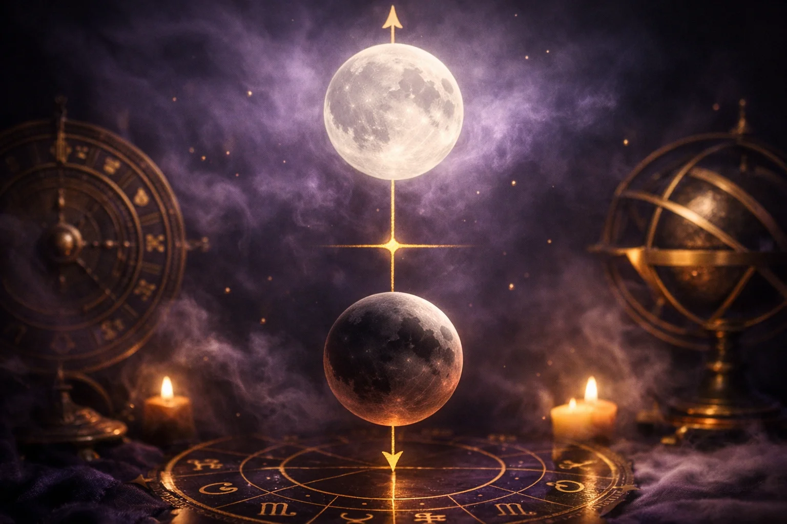 Oś Węzłów Księżycowych - Twoja misja życiowa (Północny vs Południowy)