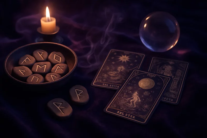 Miniatura artykułu: Runy vs Tarot - Które przepowiednie są dokładniejsze?