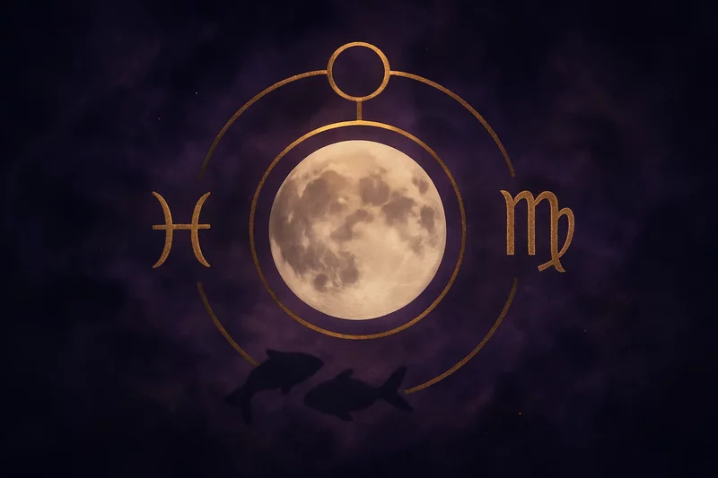 Miniatura artykułu: Węzły Księżycowe w 2026 - Ryby i Panna. Karma i przeznaczenie